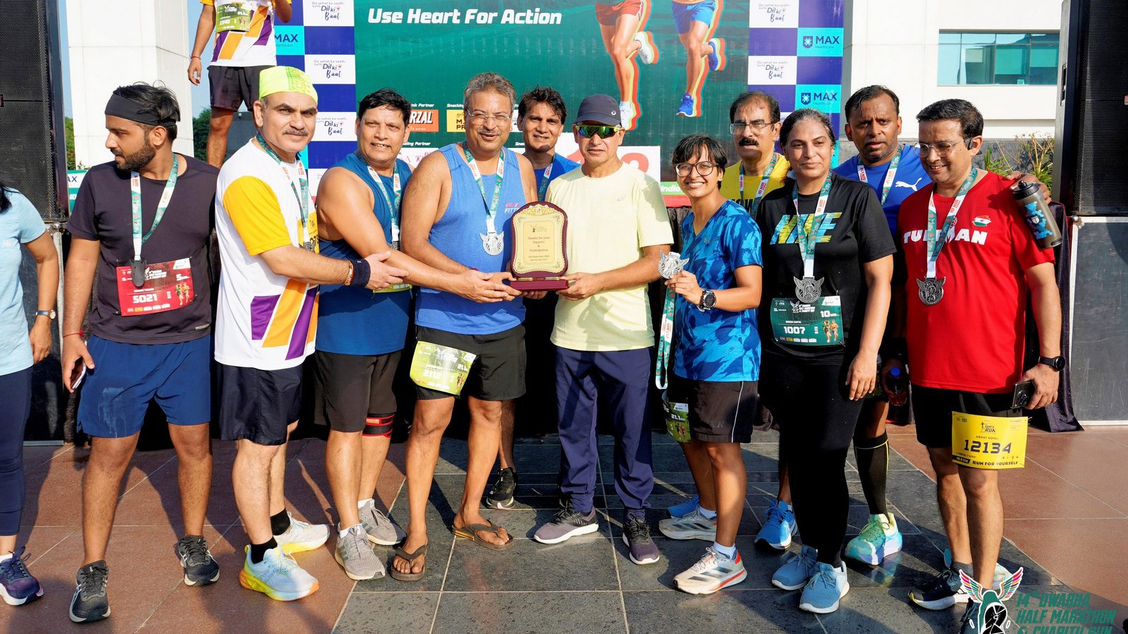 Fit-Fitter endurance group completing a run in Dwarka